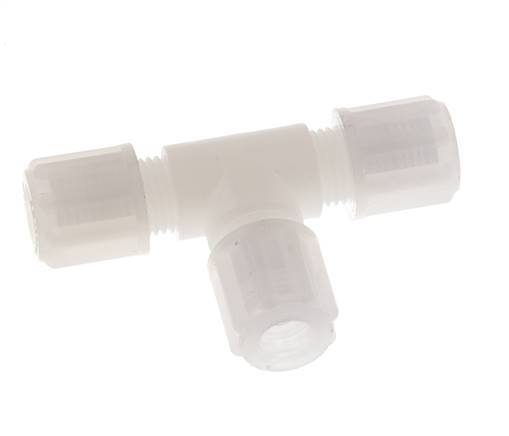 12x10mm Pvdf T-stuk Knelfitting 10bar