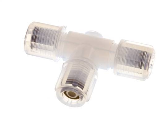 6x4mm Pfa T-stuk Snijringkoppeling 10bar