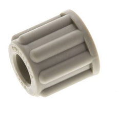 6x4 M10x1mm Union Nut PP Gekarteld [20 Stuks]