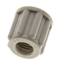 6x4 M10x1mm Union Nut PP Gekarteld [20 Stuks]