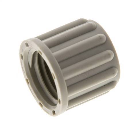 8x6mm (M14x1.5) PP Union Nut Knurled [10 Pieces]