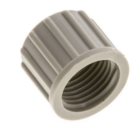 10x8 M16x1.5mm Union Nut PP Gekarteld [10 Stuks]