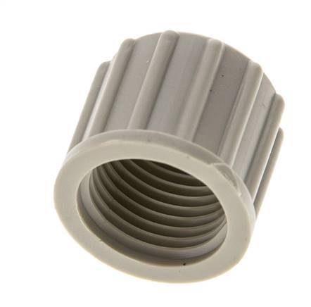 10x8 M16x1.5mm Union Nut PP Gekarteld [10 Stuks]