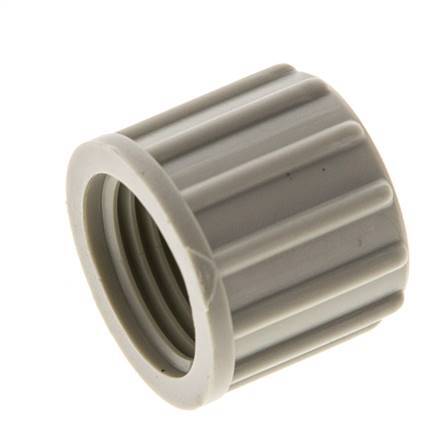 10x8 M16x1.5mm Union Nut PP Gekarteld [10 Stuks]
