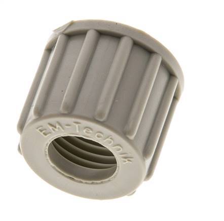 10x8 M16x1.5mm Union Nut PP Gekarteld [10 Stuks]