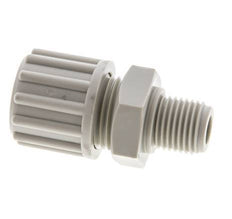 12x6mm & G1/4'' PP Straight Compression Fitting with Male Threads 10 bar PVC and PA