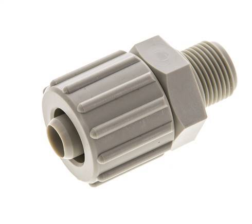 15x9mm & G3/8'' PP Straight Compression Fitting with Male Threads 10 bar PVC and PA