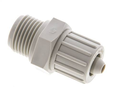 10x4mm & G1/8'' PVDF Straight Compression Fitting with Male Threads 10 bar PVC and PA