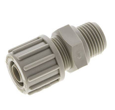 16x10mm & G1/2'' PP Straight Compression Fitting with Male Threads 10 bar PVC and PA