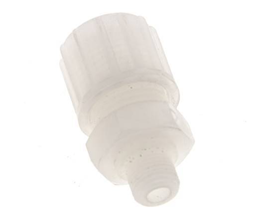 10x4mm & G1/8'' PVDF Straight Compression Fitting with Male Threads 10 bar PVC and PA
