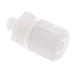 10x4mm & G1/4'' PVDF Straight Compression Fitting with Male Threads 10 bar PVC and PA