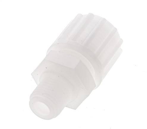 16x10mm & G1/4'' PVDF Straight Compression Fitting with Male Threads 10 bar PVC and PA