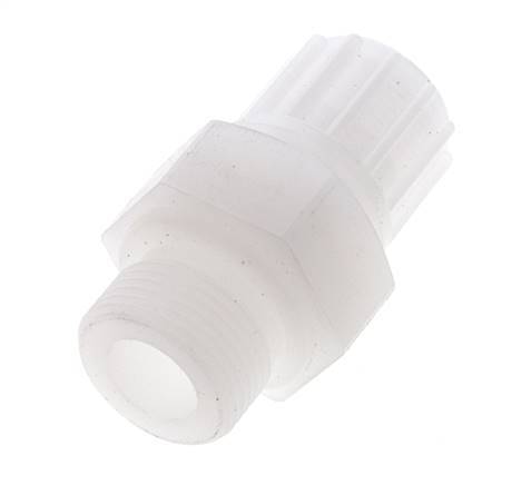 16x10mm & G3/4'' PVDF Straight Compression Fitting with Male Threads 10 bar PVC and PA