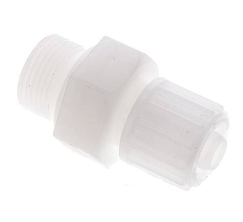 16x10mm & G3/4'' PVDF Straight Compression Fitting with Male Threads 10 bar PVC and PA