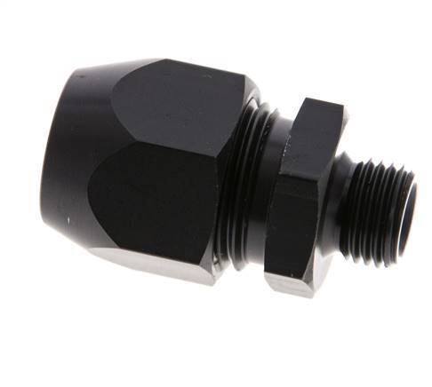 15x9mm & G1/4'' Aluminum Straight Compression Fitting with Male Threads 10 bar PVC and PA [2 Pieces]