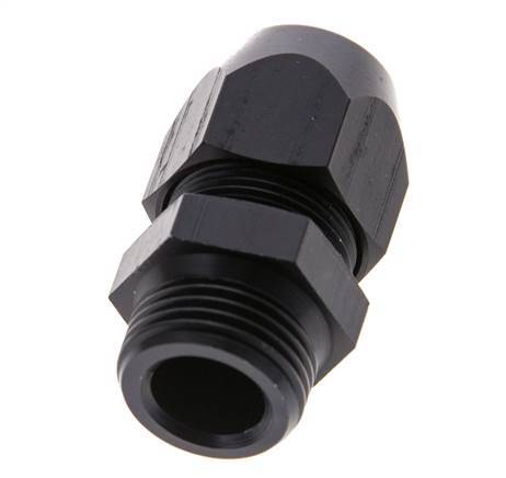 12x6mm & G3/8'' Aluminum Straight Compression Fitting with Male Threads 10 bar PVC and PA [2 Pieces]