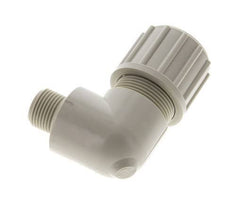 20x13mm & G3/8'' PP Elbow Compression Fitting with Male Threads 10 bar PVC and PA