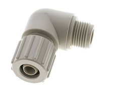 15x9mm & G1/2'' PP Elbow Compression Fitting with Male Threads 10 bar PVC and PA