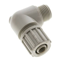 16x10mm & G1/2'' PP Elbow Compression Fitting with Male Threads 10 bar PVC and PA