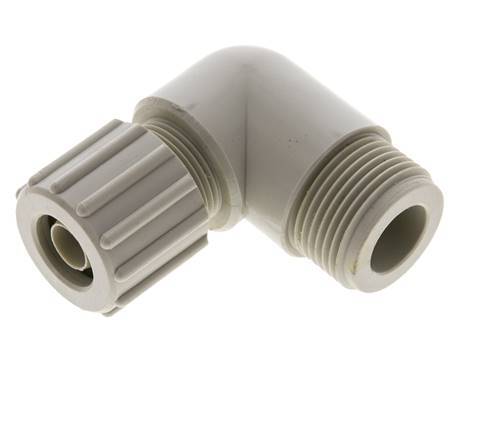 15x9mm & G3/4'' PP Elbow Compression Fitting with Male Threads 10 bar PVC and PA