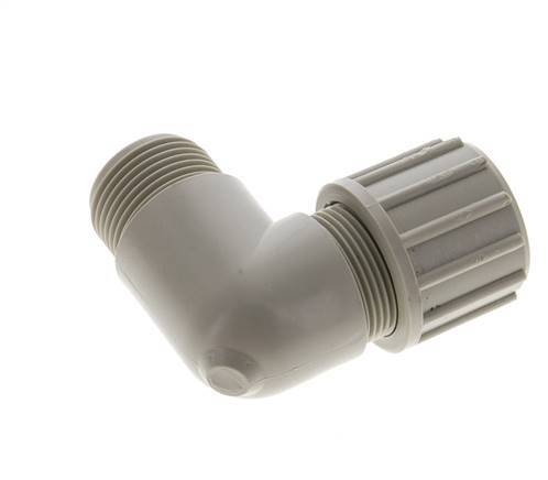 10x4mm & G1/8'' PVDF Elbow Compression Fitting with Male Threads 10 bar PVC and PA