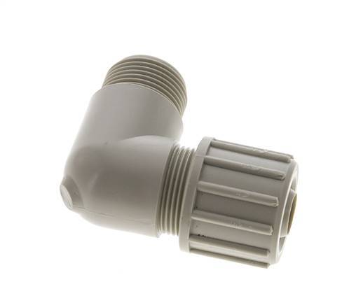 20x13mm & G3/4'' PP Elbow Compression Fitting with Male Threads 10 bar PVC and PA