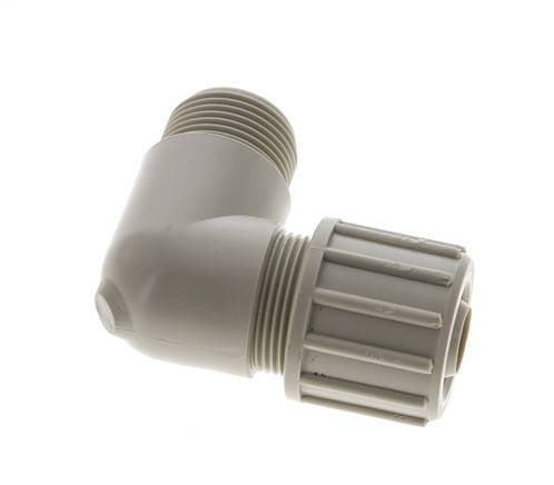 15x9mm & G1/8'' PVDF Elbow Compression Fitting with Male Threads 10 bar PVC and PA