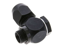 15x9mm & G3/8'' Aluminum Elbow Compression Fitting with Male Threads 10 bar PVC and PA