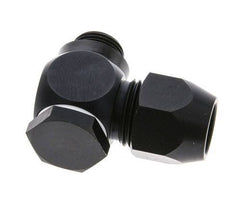 15x9mm & G3/8'' Aluminum Elbow Compression Fitting with Male Threads 10 bar PVC and PA