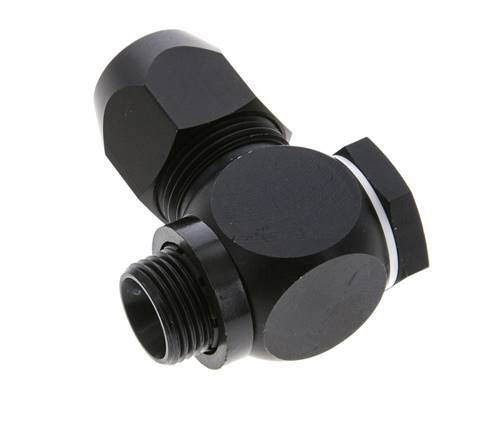 16x10mm & G3/8'' Aluminum Elbow Compression Fitting with Male Threads 10 bar PVC and PA