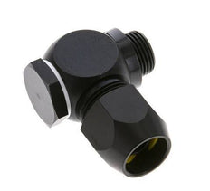 16x10mm & G3/8'' Aluminum Elbow Compression Fitting with Male Threads 10 bar PVC and PA