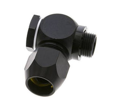 16x10mm & G3/8'' Aluminum Elbow Compression Fitting with Male Threads 10 bar PVC and PA