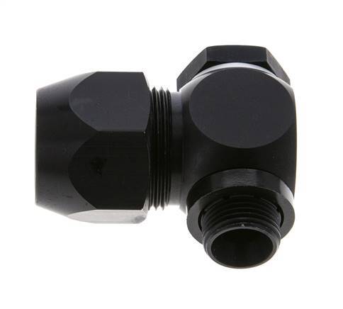 20x13mm & G3/8'' Aluminum Elbow Compression Fitting with Male Threads 10 bar PVC and PA