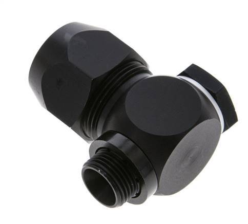 20x13mm & G3/8'' Aluminum Elbow Compression Fitting with Male Threads 10 bar PVC and PA