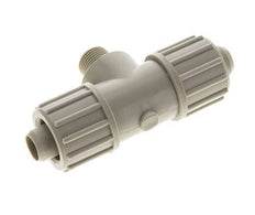 20x13mm & G3/8'' PP T-stuk Knelfitting Buitendraad 10bar Kunststof en Polyamide
