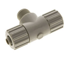 15x9mm & G1/2'' PP T-stuk Knelfitting Buitendraad 10bar Kunststof en Polyamide