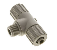 15x9mm & G1/2'' PP T-stuk Knelfitting Buitendraad 10bar Kunststof en Polyamide