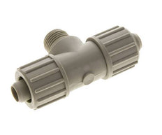20x13mm & G1/2'' PP T-stuk Knelfitting Buitendraad 10bar Kunststof en Polyamide