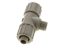 20x13mm & G1/2'' PP T-stuk Knelfitting Buitendraad 10bar Kunststof en Polyamide