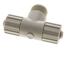 15x9mm & G3/4'' PP T-stuk Knelfitting Buitendraad 10bar Kunststof en Polyamide