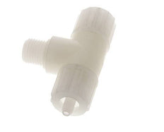 10x4mm & G1/4'' PVDF T-stuk Knelfitting Buitendraad 10bar Kunststof en Polyamide