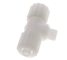 15x9mm & G3/8'' PVDF T-stuk Knelfitting Buitendraad 10bar Kunststof en Polyamide