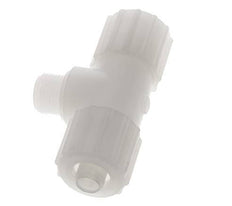 15x9mm & G3/8'' PVDF T-stuk Knelfitting Buitendraad 10bar Kunststof en Polyamide