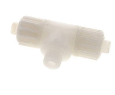 16x10mm & G3/8'' PVDF T-stuk Knelfitting Buitendraad 10bar Kunststof en Polyamide
