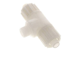 16x10mm & G3/8'' PVDF T-stuk Knelfitting Buitendraad 10bar Kunststof en Polyamide