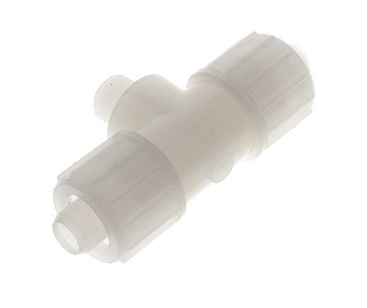 20x13mm & G3/8'' PVDF T-stuk Knelfitting Buitendraad 10bar Kunststof en Polyamide