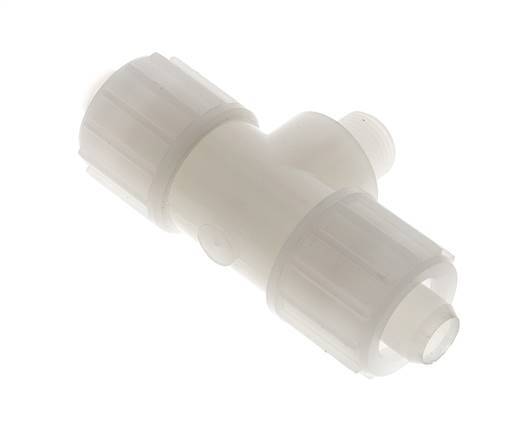 20x13mm & G3/8'' PVDF T-stuk Knelfitting Buitendraad 10bar Kunststof en Polyamide