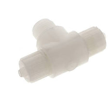 12x6mm & G1/2'' PVDF T-stuk Knelfitting Buitendraad 10bar Kunststof en Polyamide
