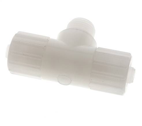 15x9mm & G1/2'' PVDF T-stuk Knelfitting Buitendraad 10bar Kunststof en Polyamide