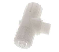 15x9mm & G1/2'' PVDF T-stuk Knelfitting Buitendraad 10bar Kunststof en Polyamide